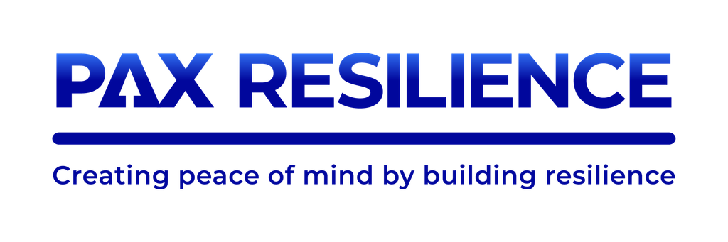 Pax Resilience logo Secondary with tagline Full colour